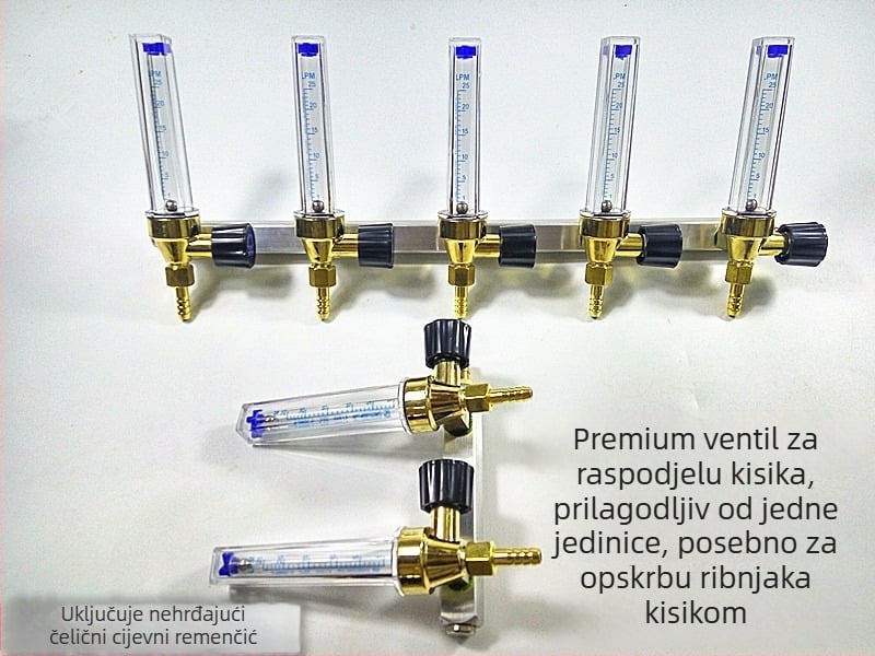 Regulator oksigenacije s mjeračem protoka i argon ventil za vodeni prijevoz — komplet alata za rastavljanje, opcije 1–12, kućna upotreba