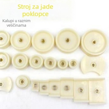 Alat za pritisk zatvara stražnje kućište sata – Tiger Hao, 20-dijelni set, plast s bakrenim jezgrom, stolni zatvarač te pribor za kalupe, format nacionalnog sustava