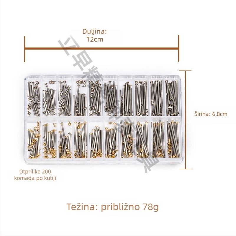 Set alata za popravak satova: nehrđajući čelik, 200 setova, DIY, kućna upotreba