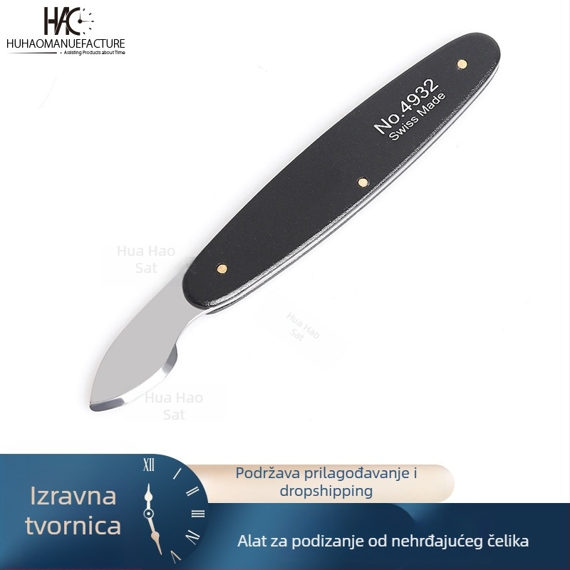 Tiger Hao Alat za popravak satova – čelični nož za otvaranje stražnjeg poklopca, cijeli čelični nož, set 1 kom, standard: srednji, kućna uporaba