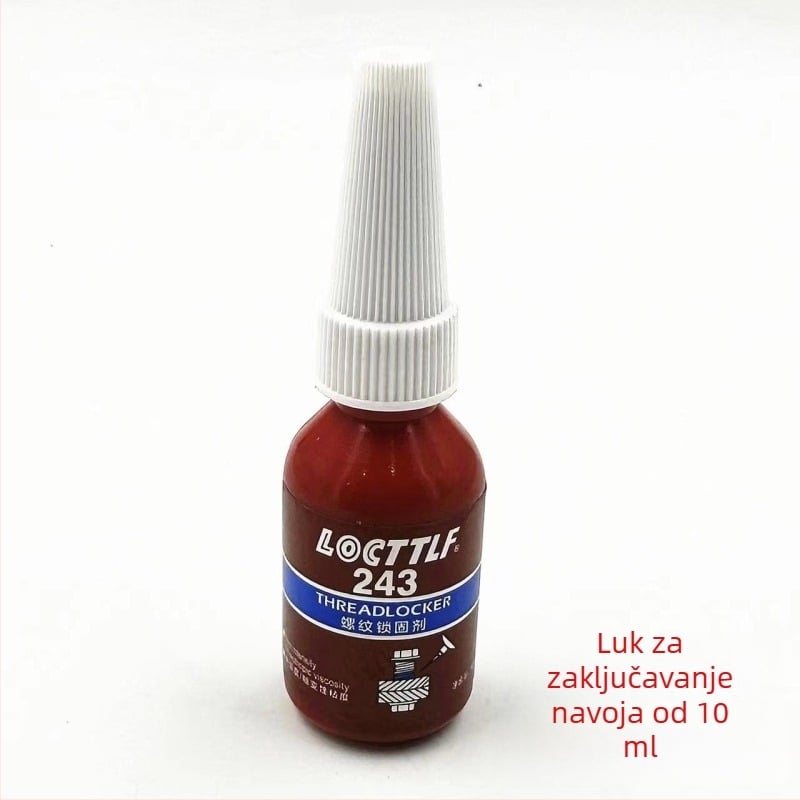 Lijepilo za vijak za popravak satova – tekuće brtveno navoja 243, protiv otpuštanja, sredstvo za zaključavanje, 5 ml, 1 komplet