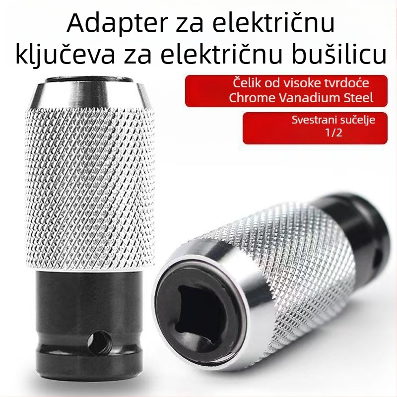 Adapter glava za električni odvijač, udarna bušilica i udarna bušilica – universalna, alat za demontažu, krom-vanadij čelik, za kućnu upotrebu