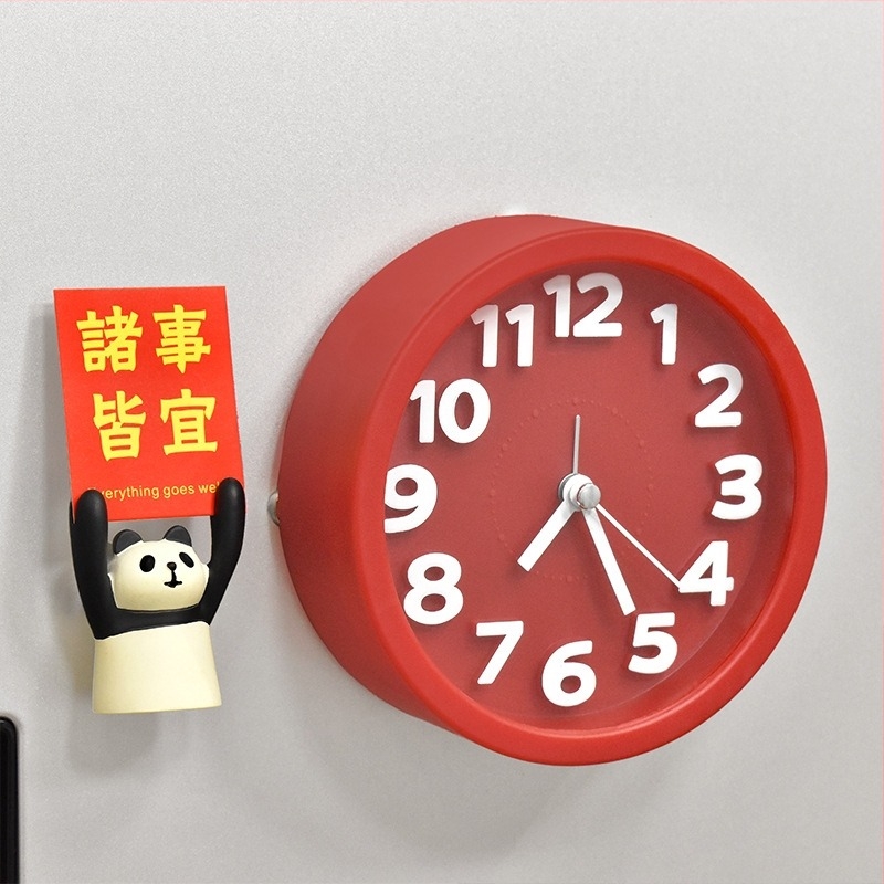 3D magnetski sat za hladnjak – aluminijska folija, kulturno-kreativan stil, idealan kao praznični ili poslovni poklon, bez prilagođavanja