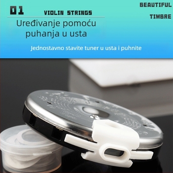 Alice tuner za duvačke instrumente s 13 cijevi, usno puhanje za ton i trening sluha, model A003A, metal+plastika, u kutiji
