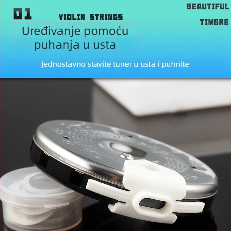 Alice tuner za duvačke instrumente s 13 cijevi, usno puhanje za ton i trening sluha, model A003A, metal+plastika, u kutiji