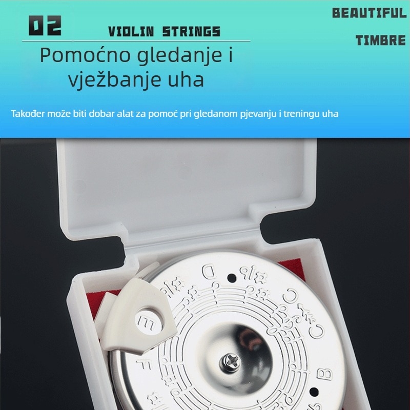 Alice tuner za duvačke instrumente s 13 cijevi, usno puhanje za ton i trening sluha, model A003A, metal+plastika, u kutiji