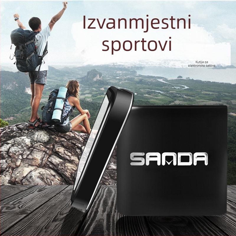 Kutija za pakiranje satova (plastična) za elektroničke i vanjske sportske satove, s tiskanim logotipom, pakiranje 100 kom, marka Wanjishi.