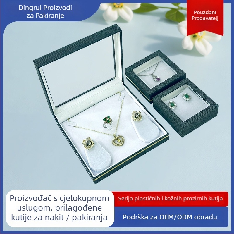 Kutija za prikaz nakita i satova sa prozirnim prozorom, pakiranje parfema i kutija za rođendan