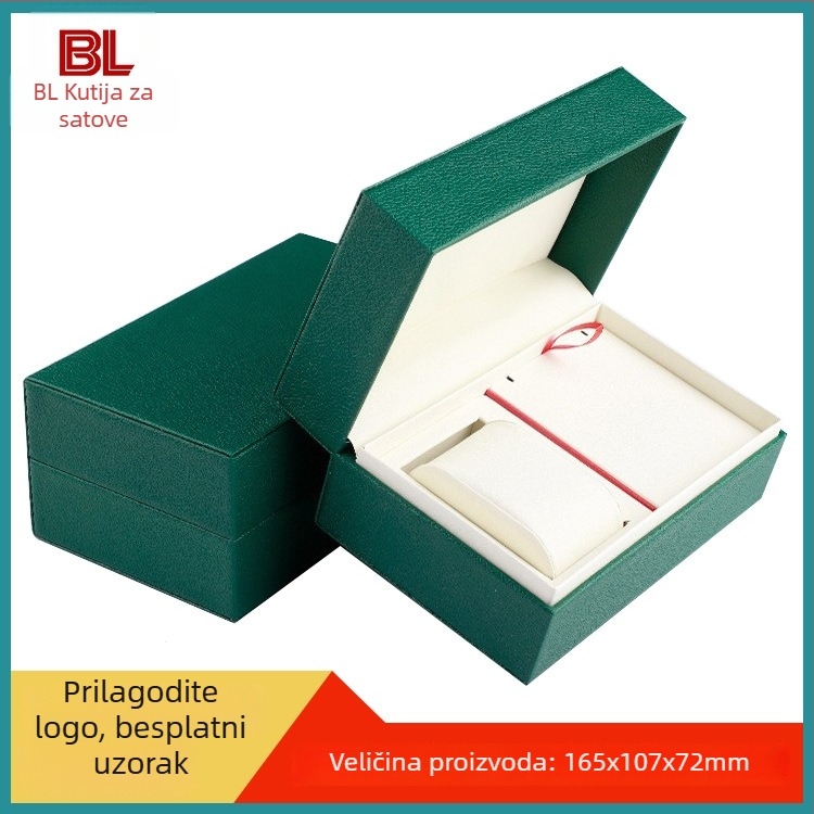 Kutija za satove za par, PU koža, skladištenje satova i nakita, paket od 50, ispis logotipa, prilagodljivo