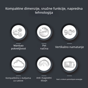 ZG-2W Automatski navijač satova s drvenim uzorkom, za mehaničke satove, kutija za pohranu