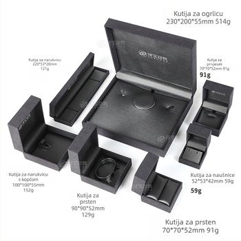 Prilagođena plastična kutija za nakit – ambalaža za nakit, set poklon kutija, brend Zebo pak