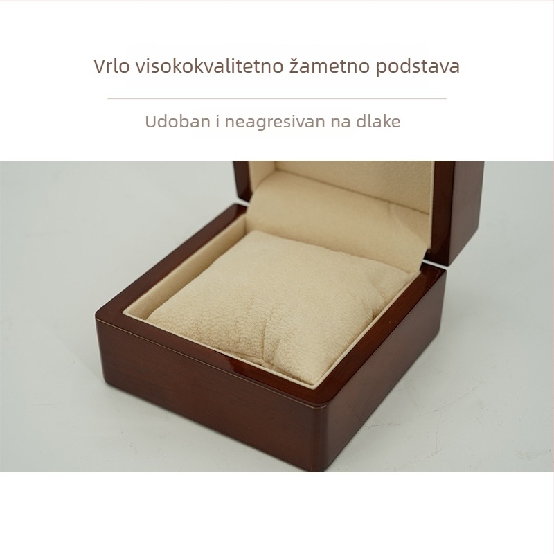 Drveni šestodijelni set kutija za nakit – kutija za satove, ogrlicu, narukvicu i privjesak