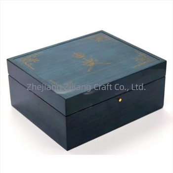 ilogpro JEW0127 Drvena kutija za nakit s završnim lakom u stilu pian laka