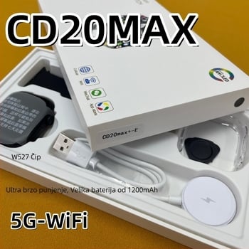 Pametni sat s SIM karticom, otključavanje otiskom prsta, AMOLED zaslon, magnetsko punjenje, trajanje baterije manje od 7 dana