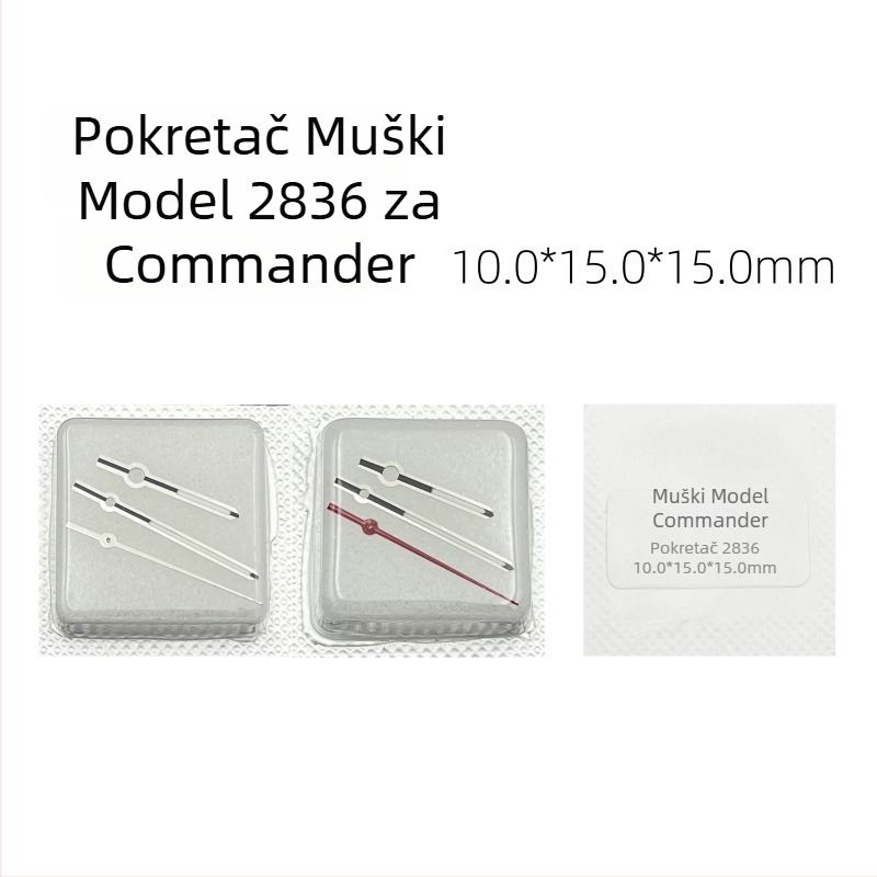 Set ručica za sat za pokretače 2824/2836, svijetleće kazaljke za sate, minute i sekunde – kompatibilno s Commander