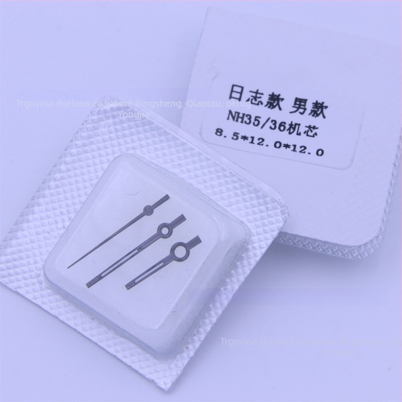 Set kazaljki za satove – Log Series, kompatibilnih NH35/NH36 mehanizama (satna, minutna, sekundna)