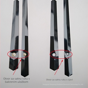 Set kazaljki za satove u obliku cvijeta HR9403 sa sekundnom ručicom 903 za zidne satove, metal, moderni minimalistički stil, HR/Hengrong