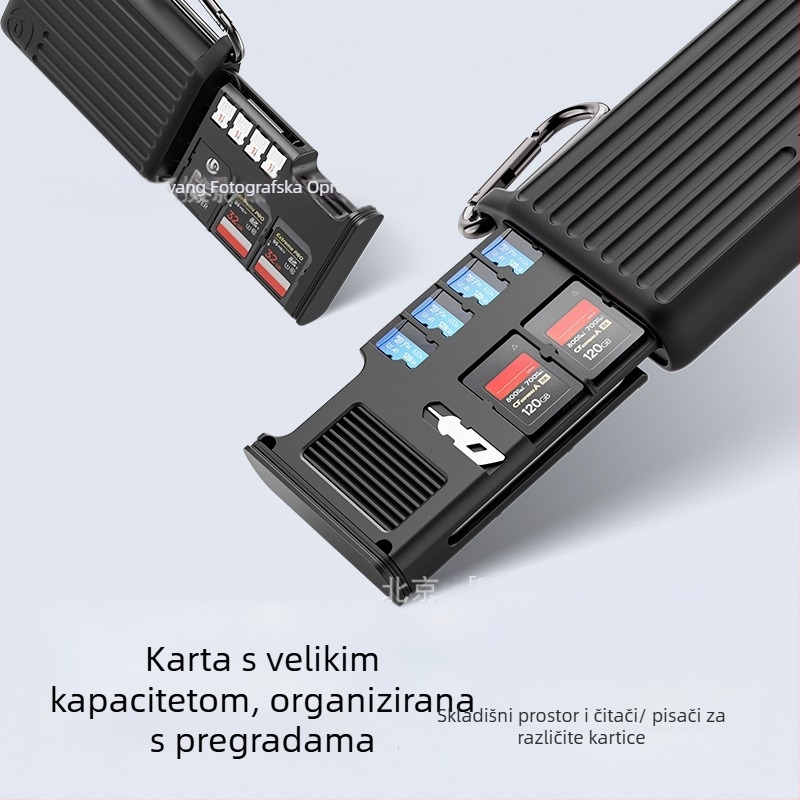 Kućište SD kartica X055/X056 — USB-C, USB 3.2 Gen 2, Ugrađena montaža, Materijal: metal/silikon