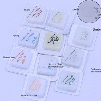 Svjetleće kazaljke za satove s tri ručice, kompatibilne s NH35/NH36 mehanizmom – zamjena kazaljki za sat, minute i sekunde