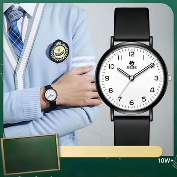 Dječji kvarcni sat s gumenim remenom, plastičnim kućištem, analogni prikaz, vodootporan do 30 m