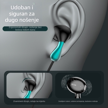Žičane gaming in-ear slušalice S04, 3,5 mm izravni utikač, mikrofon, frekvencijski raspon 20–2000 Hz, za OPPO/Huawei/vivo