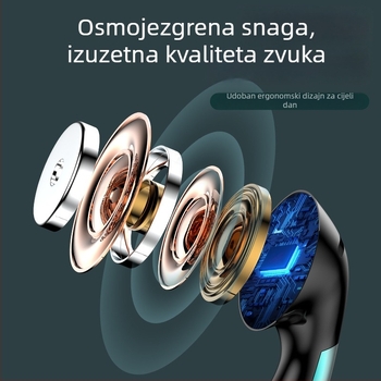 Žičane gaming in-ear slušalice S04, 3,5 mm izravni utikač, mikrofon, frekvencijski raspon 20–2000 Hz, za OPPO/Huawei/vivo