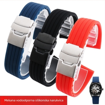 Silikonska narukvica za sat - univerzalna za sve stilove, modni gradski stil, zimska kolekcija 2023