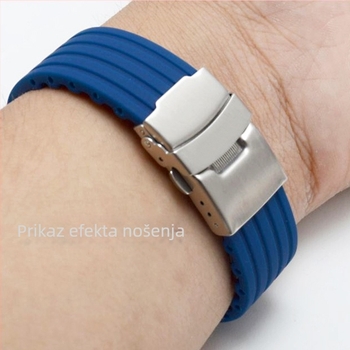 Silikonska narukvica za sat - univerzalna za sve stilove, modni gradski stil, zimska kolekcija 2023