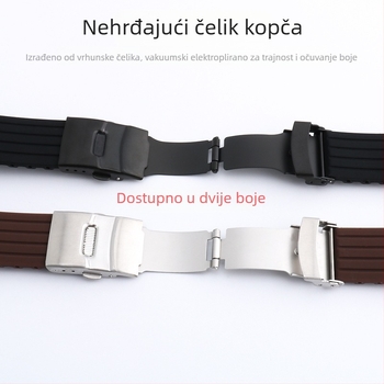 Silikonska narukvica za sat - univerzalna za sve stilove, modni gradski stil, zimska kolekcija 2023