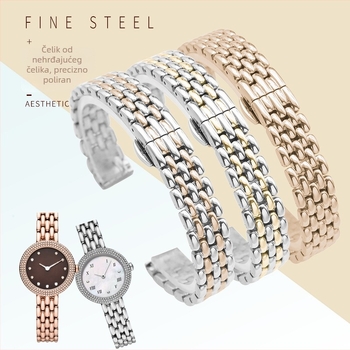 Remen za sat od nehrđajućeg čelika, model 6036, za Binda Bentley, Zimska sezona 2023
