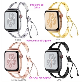 Nehrđajući čelični kaiš za Apple Watch serije 1–5 i Huawei GT – V-oblik dizajn, Hongming marka