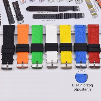 HLD silikon brzog otpuštanja narukvica za Apple/Huawei/Garmin pametne satove; vodootporna i otporna na prašinu