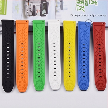 HLD silikon brzog otpuštanja narukvica za Apple/Huawei/Garmin pametne satove; vodootporna i otporna na prašinu