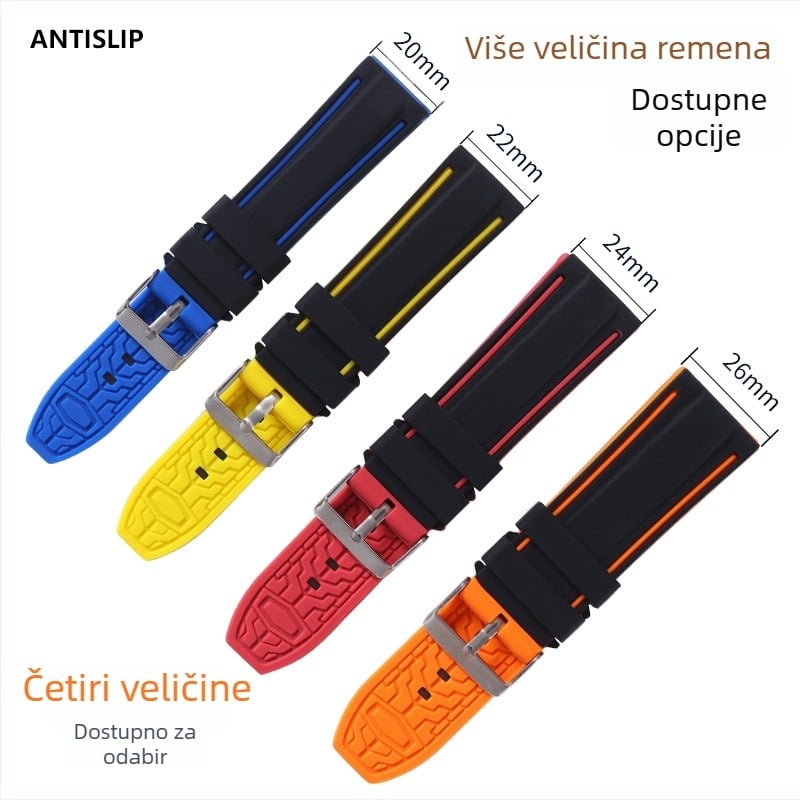 HLD silikon brzog otpuštanja narukvica za Apple/Huawei/Garmin pametne satove; vodootporna i otporna na prašinu
