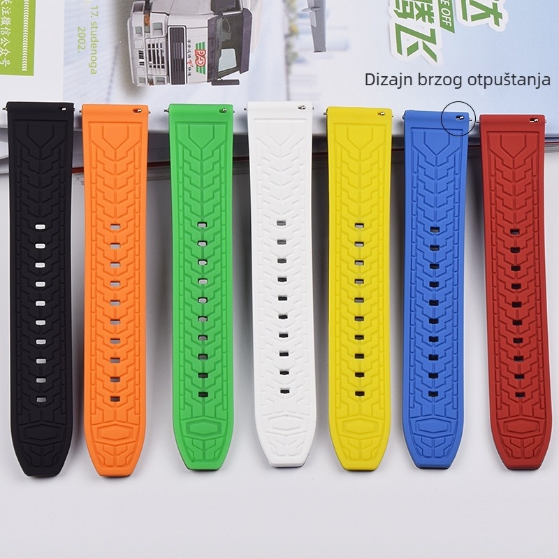 HLD silikon brzog otpuštanja narukvica za Apple/Huawei/Garmin pametne satove; vodootporna i otporna na prašinu