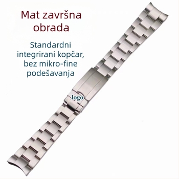 Nerđajući čelik remen za sat kompatibilan s Rolexom