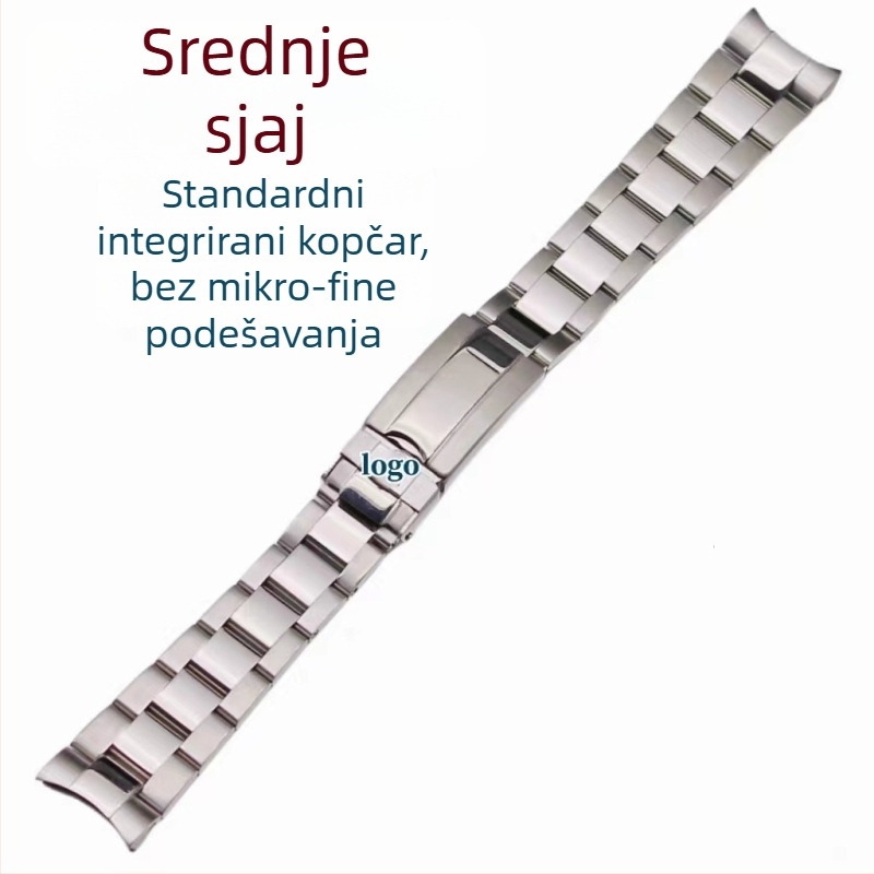 Nerđajući čelik remen za sat kompatibilan s Rolexom