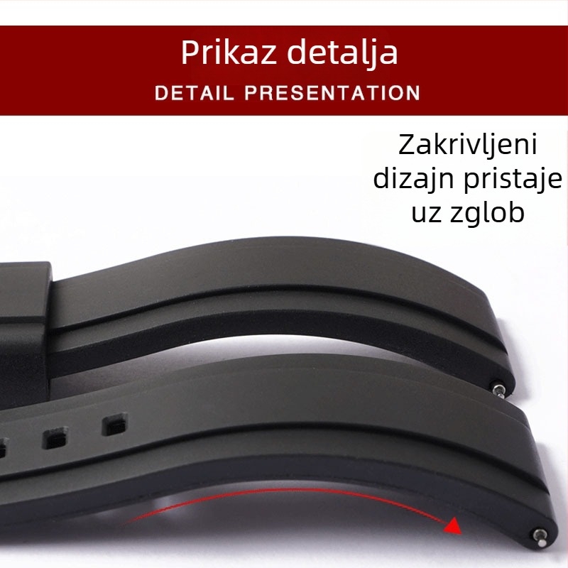 Gumeni remen za pametni sat Omega Swatch, s brzim otpuštanjem, zakrivljen, 20/22/24 mm
