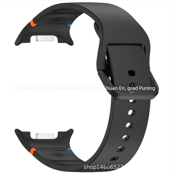 Silikonska narukvica za Samsung Galaxy Watch8 Wave, sportski stil, ravno šivanje, kopča s pinom