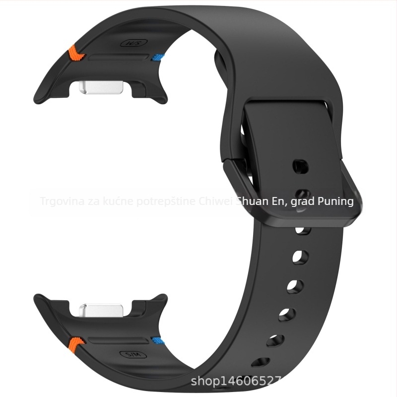 Silikonska narukvica za Samsung Galaxy Watch8 Wave, sportski stil, ravno šivanje, kopča s pinom