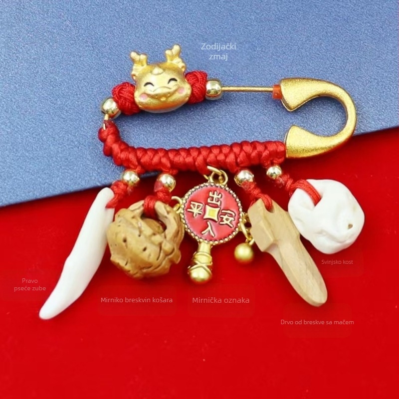 Metalna broš sa zodijakom – završna obrada kapajućim uljem, memorijalna i dekorativna, unisex