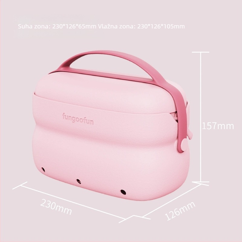 Silikonska kozmetička torbica za muškarce, podstava: drugačija, materijal: silikon