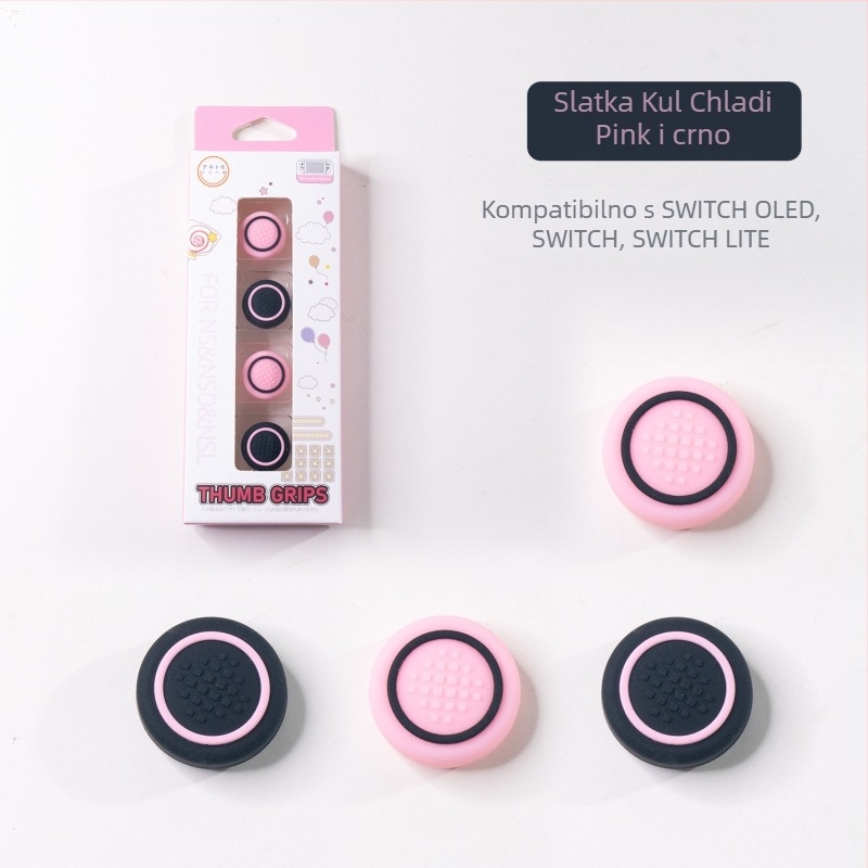 Silikonske kapice za joystick Nintendo Switch – kružni poklopci, model 189, kompatibilni NS/Lite/OLED, mogućnost ispisa logotipa