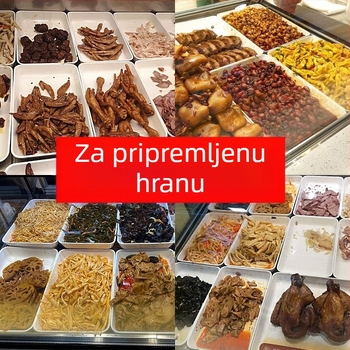 Melaminska četverokutna ploča za marinirana jela, glazirana površina, moderan minimalistički stil, jednobojni uzorak