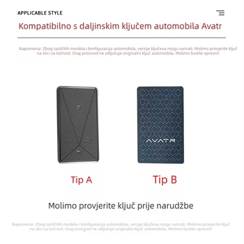 Avita kućni omotač za ključ – cinkov legura, minimalistički stil, držač kartice ključa, bez prilagođavanja