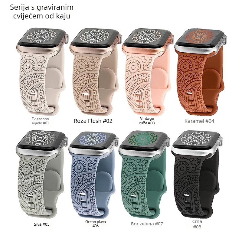 Silikonska narukvica za Apple iWatch S10 — modni stil, marka Chiyu supply chain