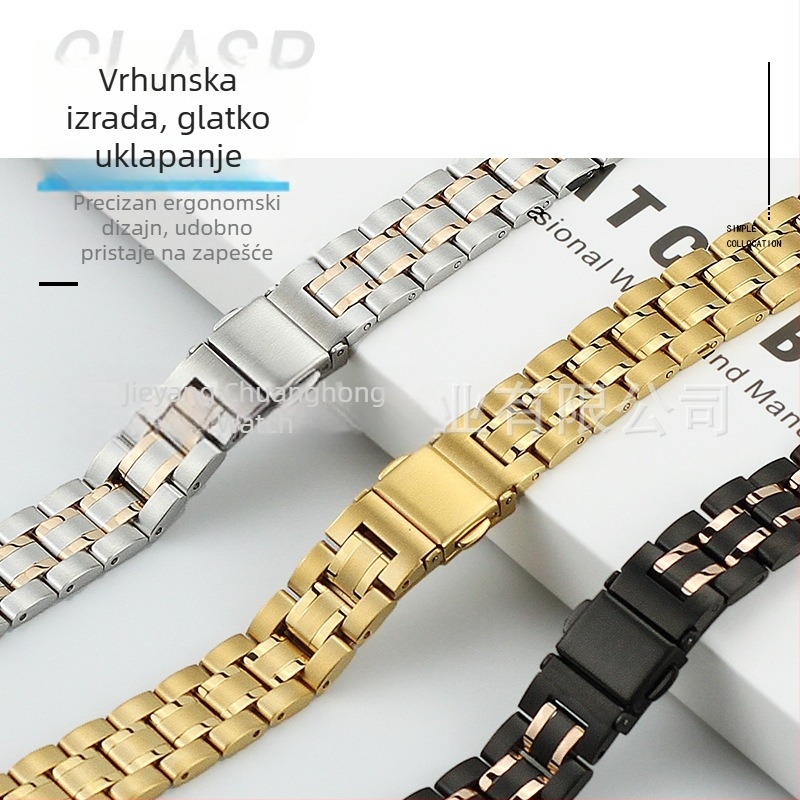 Remen od nehrđajućeg čelika za Apple Watch, 38mm/42mm, Series 8 i SE