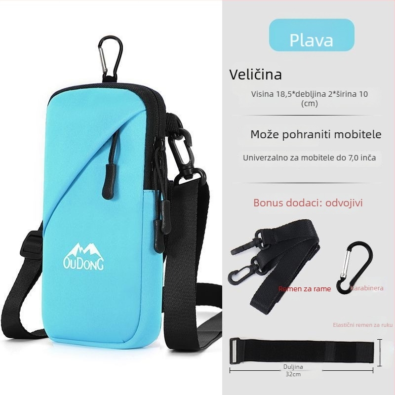 Najlonska rukavna torbica za telefon za trčanje — muški, zimski sportovi