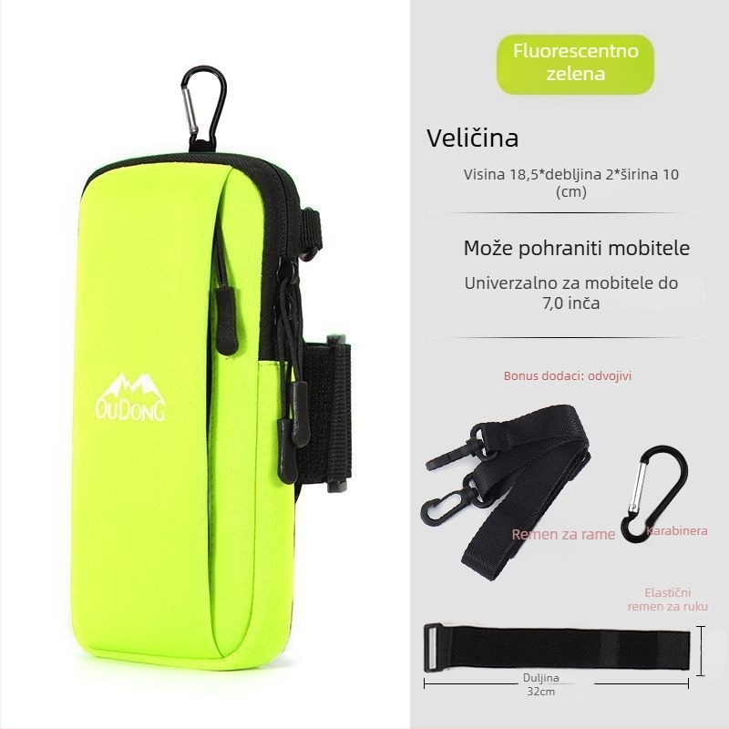 Najlonska rukavna torbica za telefon za trčanje — muški, zimski sportovi