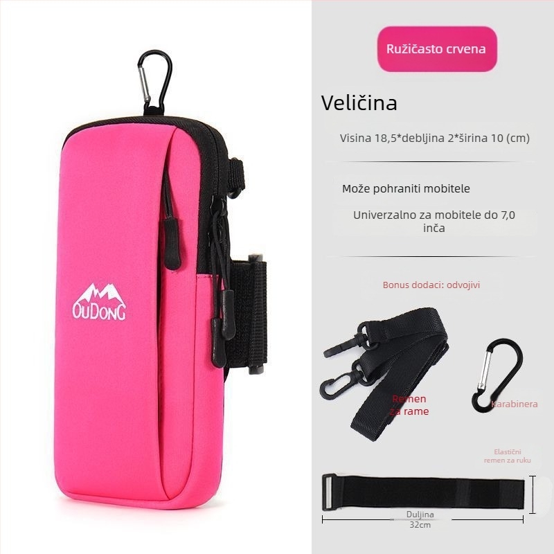 Najlonska rukavna torbica za telefon za trčanje — muški, zimski sportovi